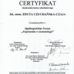 Edyta Czuchanska-Czaja certyfikat-10