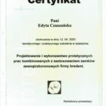 Edyta Czuchanska-Czaja certyfikat-14
