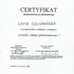 Edyta Czuchanska-Czaja certyfikat-40
