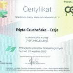 Edyta Czuchanska-Czaja certyfikat-18