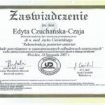 Edyta Czuchanska-Czaja certyfikat-37